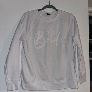 Athletic Works White 'Bride' Sweatshirt